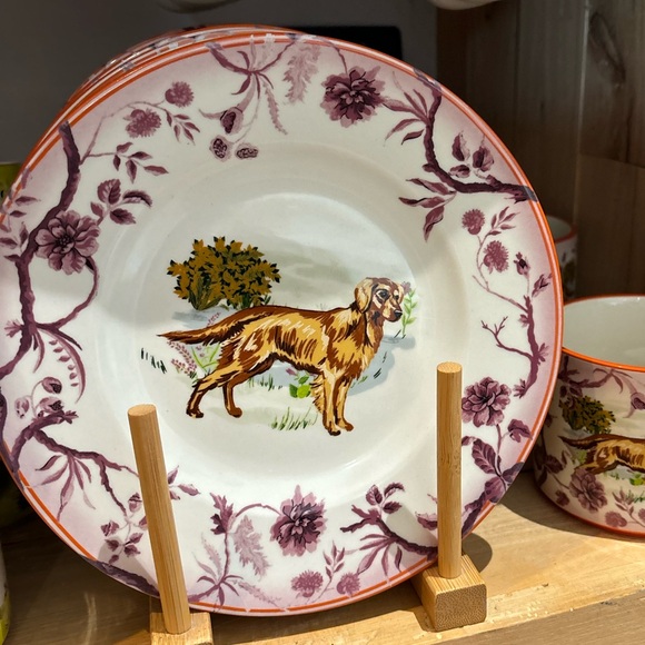 Anthropologie Golden Retriever dessert plates - Picture 1 of 3